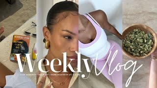 weekly vlog  calm mornings  beach day  best salad recipe  atl disaster amp more allyiahsface vlog [upl. by Sauers228]