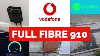 VODAFONE UK  910Mbps  CityFibre Install amp Speed Test [upl. by Edwin]