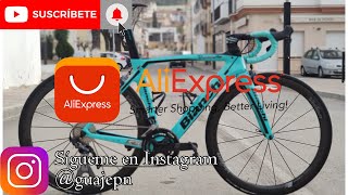 Bicicleta Carretera y componentes de AliExpress peso total 78kg Bianchi AliExpress Ciclismo [upl. by Jedlicka]