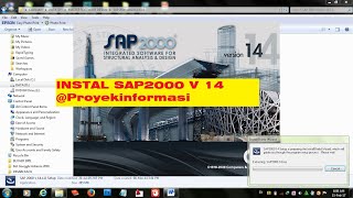 INSTAL SAP2000 V14 [upl. by Aicnelav]