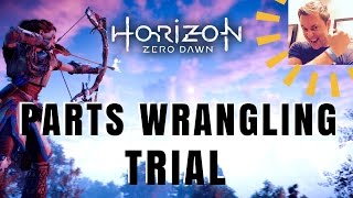 Horizon Zero Dawn  Parts Wrangling Trial Guide Greatrun Hunting Grounds [upl. by Haelat]