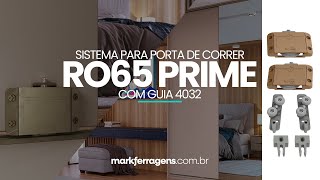 Kit Sistema Para Porta de Correr RO65 Prime Edição Especial Com Guia 4032  Rometal [upl. by Keily735]