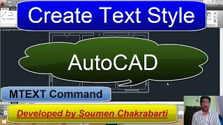 MTEXT amp TEXT STYLE in autocad  AutoCAD Tutorial [upl. by Seys]