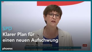 Parteipressekonferenz der SPD mit Saskia Esken  141024 [upl. by Wayolle]