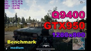 PLAYERUNKNOWNS BATTLEGROUNDS PUBG  Intel Core 2 Quad Q9400 GTX950 1280x800  11 [upl. by Novit]