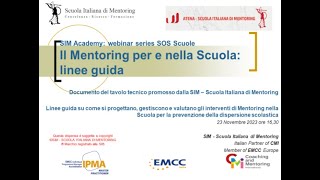 Il Mentoring per e nella Scuola linee guida [upl. by Attenohs]