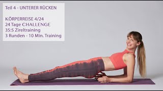 424 Workout unterer Rücken KÖRPERREISE  24 Tage Challenge  5 Übungen [upl. by Allicsirp]