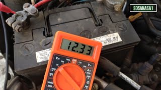 How to Test a Car Battery with a digital Multimeter [upl. by Fleeta120]