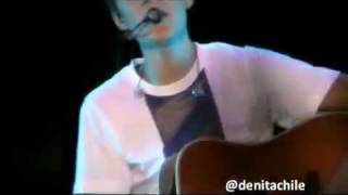 Justin Bieber live in Chile 2011  Up Acoustic [upl. by Okkin39]