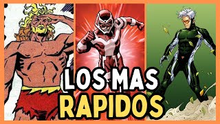 10 VELOCISTAS MAS RAPIDOS DE MARVEL COMICS [upl. by Atimed]