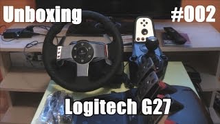 Unboxing 002  Logitech G27 Lenkrad  GermanHD quotMein neues Lenkradquot [upl. by Kuska]