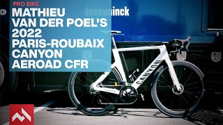 ParisRoubaix 2022 Mathieu van der Poels Canyon Aeroad CFR [upl. by Paule]