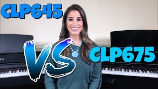 Yamaha Clavinova CLP 645 vs CLP 675 中文字幕。 [upl. by Jania]