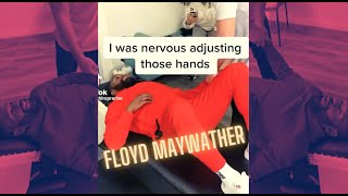 Cracking FLOYD MAYWEATHERS Hands 😬 shorts chiropractor floydmayweather [upl. by Euh]