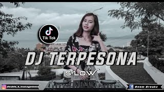 TERPESONA AKU TERPESONA DJ SLOW VIRAL FULL BASS TERBARU 2021 [upl. by Eusoj]