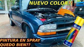 COMO PINTAR LA PARRILLA CON SPRAY O AEROSOL  COMO PINTAR CON SPRAY FACIL  CHEVROLET S10 [upl. by Akapol]