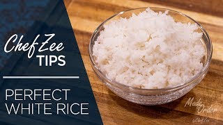 How to Make The Perfect White Rice  Cooking Tips  Made To Order  Chef Zee Cooks [upl. by Myers]