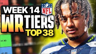 Week 14 Fantasy Football WR Rankings Top 38 [upl. by Kra]