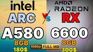 Intel arc a580 vs rx 6600 vs RTX 3060 VS Rx 5700 XT vs rtx 2060 vs rtx 3050 Intel Arc a580 gaming [upl. by Stavro]