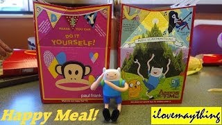 McDonalds Happy Meal for Kids  Adventure Time and Paul Frank [upl. by Anauqes]