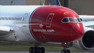 787 NORWEGIAN Air Shuttle Dreamliner First Flight Cool Paint Job [upl. by Marys608]