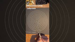 How to draw a Labyrinth with Concentric Circles a Geometric Labyrinth fast [upl. by Aeriela]