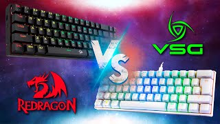 VSG Mintaka VS Redragon Deimos ¿QUÉ TECLADO MECÁNICO VALE LA PENA [upl. by Fair574]