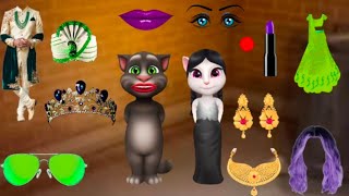 taking billu or billi ki sadi bridals funny makeup comedy video 1 cartoon funny billu 😅😹 [upl. by Rehpatsirhc550]