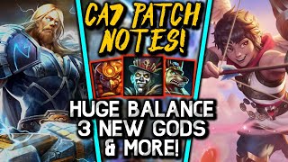 CA7 Patch Notes  Thor Poseidon amp Cupid HUGE Balance amp More  SMITE 2 [upl. by Apilef]