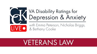 VA Disability Ratings for Depression and Anxiety [upl. by Adnahsed47]