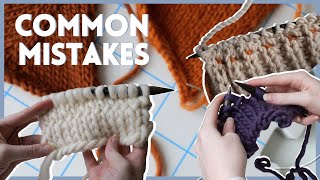 Common Knitting Mistakes  How to Fix Them  For Beginners [upl. by Alanna]