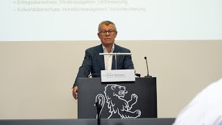 Medienkonferenz «Konsolidierter Entwicklungs und Finanzplan KEF 20252028 amp Entwurf Budget 2025» [upl. by Newnorb343]