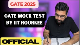 GATE mock test released by IIT Roorkee Official notification [upl. by Nayt]