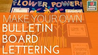 Bulletin Board Lettering Video Tutorial [upl. by Ecirad634]