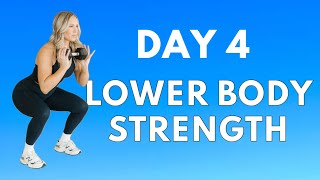 SUMMER CHALLENGE Day 4 Lower Body Strength Workout [upl. by Pfaff]