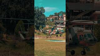 Nepal Army MI17 Helicopter NA038 at Dhulikhel Hospital [upl. by Seravaj450]