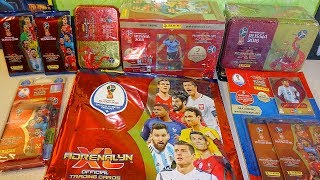 FIFA World Cup RUSSIA Starter Set Gift Box amp Tin Box  Multipack amp Blister Pack Panini TCG Cards [upl. by Hughie]