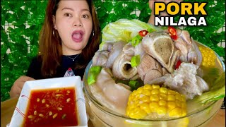 NILAGANG PATA NG BABOY MUKBANG  PUTOK BATOK  COOKING amp EATING MUKBANG PHILIPPINES [upl. by Larrabee365]