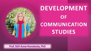 Development of communication studies [upl. by Carrol704]