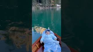 Lago di braies Italy boating subscribe for more videos [upl. by Michelina]