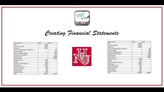 Creating Financial Statements from the Adjusted Trial Balance [upl. by Vachell]