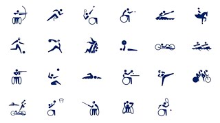 Animated Sport Pictograms  Tokyo 2020 [upl. by Bazluke986]