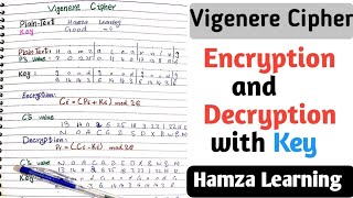 vigenere cipher encryption and decryption  vigenere cipher decoder with key [upl. by Nednarb]