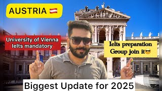 University of Vienna 2025 New Admission Requirements for Asian Students – IELTS Update austria [upl. by Fuhrman]