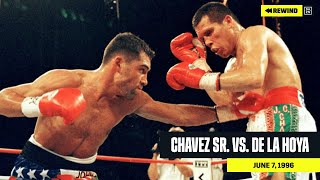 FULL FIGHT  Julio Cesar Chavez Sr vs Oscar De La Hoya DAZN REWIND [upl. by Legnaros808]