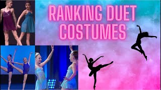 Ranking ALL Dance moms Duet costumes [upl. by Annairdua]