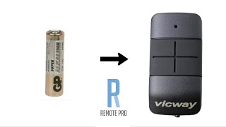 How to changeswap Battery for a Vicway FR60 Genuine Remote [upl. by Sandro]