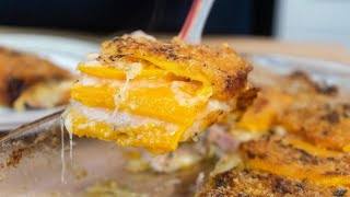 PARMIGIANA DI ZUCCA 🎃 ricetta veloce e leggera con la zucca TUTTO A CRUDO 🎃 [upl. by Donadee]