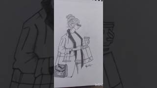 Ivalo easya varaiyalamasketchcreative shortvideo art girldrawing [upl. by Hayikat]