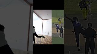 Malinga bowling 🤯 action copy 🔥 so interesting 🔥🤯cricket bowling yt bating [upl. by Ledda396]